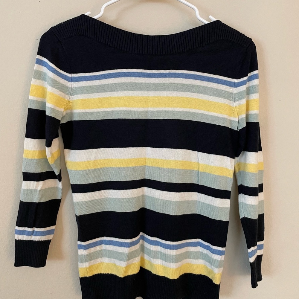 Ann Taylor Factory Striped Boatneck sweater